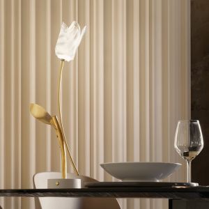 Slamp TULIP Lampe de table LED rechargeable, avec variateur, TULT000PRS000BDWHBEU,