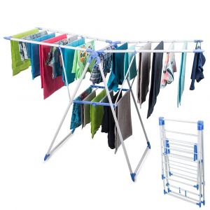 Jardibricodeco - Etendoir sechoir a linge pliable 2 niveaux
