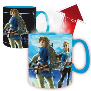 Legend Of Zelda-mugheatchange-460ml-breath Of The Wild-boite Carton