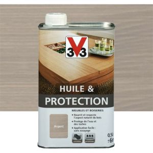 V33 Huile & Protection Argent mat 0,5 L