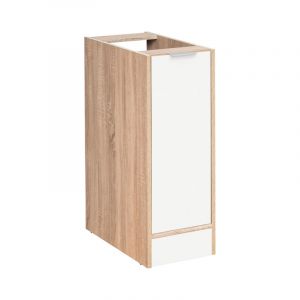 Meuble bas de cuisine "Vanessa" - Beige/Blanc - L 30 x H 81 cm