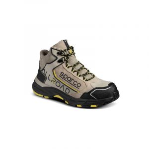 sparco Chaussure de se'curite' Allroad Stone S3 Tan/Jaune N.45 en microfibre et nylon hydrofuges avec semelle en phylon + caoutchouc Tan/Giallo 45