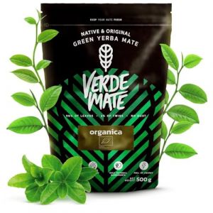 Yerba Mate Bio Verde Mate Organica Despalada - Non Fumé Plus de Caféine Que le Café Maté du Brésil 500g - Petite poussière