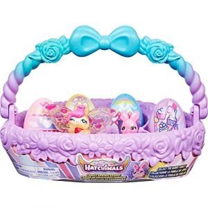 Image de Spin Master HATCHIMALS - PANIER 6 OEUFS FAMILLE SURPRISE HATCHIMALS - Panier 6 Figurines Hatchimals à Collectionner Famille Lapin - Transport facile - Thème Famille - 6064455 - Jouet enfant 5 Ans et +