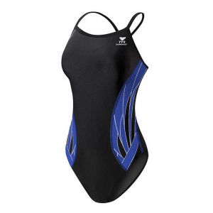 Image de TYR Maillot de bain de natation femme une piece phoenix diamondfit noir bleu 32 us