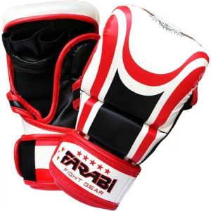 Gants MMA - Farabi Sports - Semi pro - Rouge - L/XL - Confort et protection