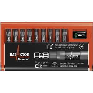 Wera Set embouts 8740/51/55/67-9/IMP DC Impaktor Bit-Check