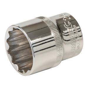 Silverline Douille métrique 1/2" avec entraînement à 12 pointes 24 mm