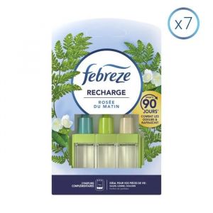 Febreze 7 Recharges Rosée du Matin Pour Desodorisant Electrique, 20ml Smart