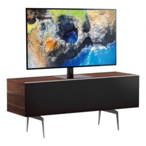 Image de Meliconi Meuble TV L.120 cm CANBERRA Bois foncé/noir