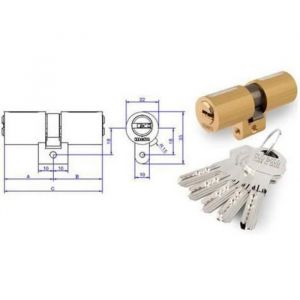 Cilindro MCM modelo P3 - talla Lat&oacute;n. 66 mm. 33x33 mm