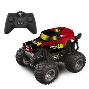 TURBO CHALLENGE - Smashroar TC10 - Extreme Monster - 1/20-095362 - Voiture Télécommandée - Rouge - Prêt à Rouler - Option Toupie - Batterie Rechargeable et Piles incluses - À Partir de 6 Ans