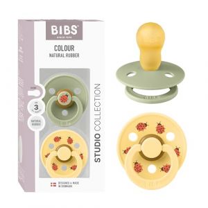 Bibs Studio Duo Garden Sucettes Lady Sage/Butter Taille 3 | 18+ Mois