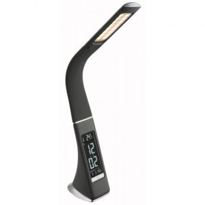 Globo Lampe de table &agrave; LED, variateur tactile, horloge, r&eacute;veil, H 50 cm, SOPHIE