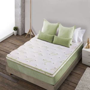 Surmatelas à mémoire de forme 8 cm fibres de bambou 140x190 cm