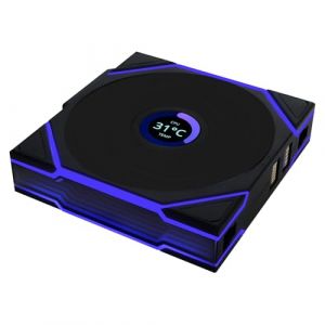 Lian Li Uni Fan TL LCD Wireless 120 Reverse Blade - Noir