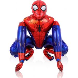 Ballon Gonflable - Spiderman 3d - Aluminium - 55x63cm - Rouge/Bleu