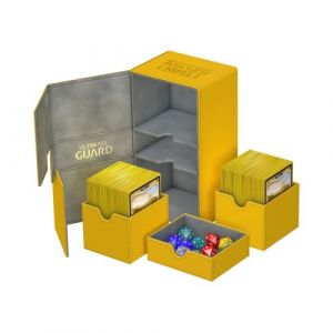Ultimate Guard Twin Flip'n'Tray Deck Case 200+ taille standard XenoSkin Ambre