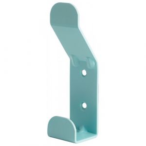 Patère double type F10555 - en acier laqué ral 6034 Vert