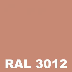 Peinture Mur Exterieur - Metaltop - Rouge beige - RAL 3012 - Pot 20L
