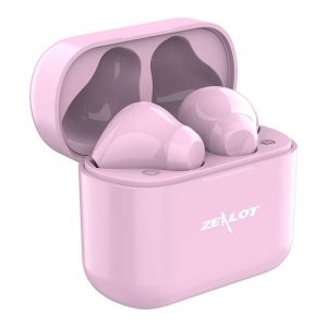 Yonis Ecouteurs Bluetooth Sans Fil TWS Avec Boîtier De Charge Et Commande Tactile Rose