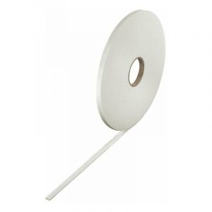 Cyclingcolors Bande d'étanchéité adhésive autocollante en polypropylène de haute qualité pour fenêtres portes garage Garniture Vitrage Construction Polyvalent Isolant Seuil, blanc 12mm x 2mm x 20m