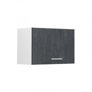 Vicco El&eacute;ment Haut De Cuisine R-Line, B&eacute;ton Noir, 60 Cm Plat