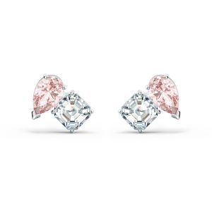 Image de Swarovski Boucles d'oreilles 5517118 - Boucles d'oreilles métal rose et blanc Femme