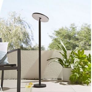 Lumihome Lampadaire led solaire et usb jazz noir taille modulable