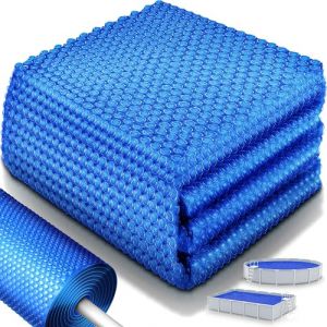 Tillvex Couverture solaire de piscine premium 400 µm ronde 457 cm Film solaire découpable Couverture solaire Chauffage de piscine Couverture solaire