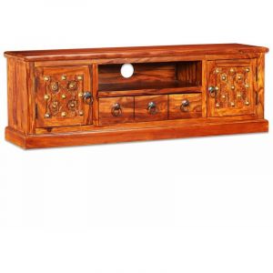 Meuble t&eacute;l&eacute; buffet tv t&eacute;l&eacute;vision design pratique bois m if de sesham 120 cm 2502176
