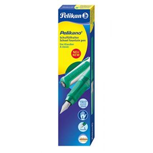 Pelikan O Stylo plume P481L, vert, pour gauchers - Lot de 2