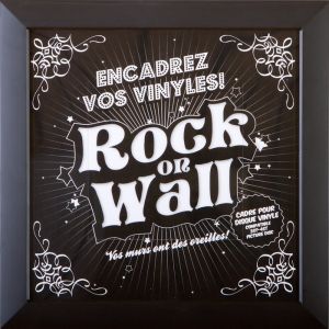 Image de Rock on wall Cadres déco vinyle Cadre Noir