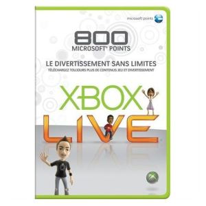 Microsoft Carte Xbox 360 live 800 points