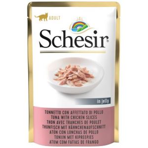 Schesir Cat PB Thunfisch mit Hähnchenaufschnitt 85g