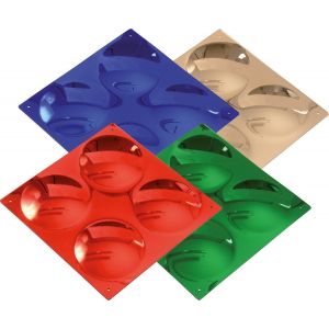 Eduplay Miroirs colorés bombés 33x33 cm Set de 4 pièces