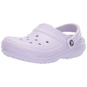Crocs Classic Lined Clog - Sandales de marche taille M8 / W10, gris