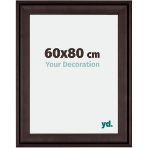 Your Decoration - 60x80 cm - Cadres en Bois avec Verre Plexiglas - Anti-Reflet - Excellente Qualit&eacute; - Brun - Cadre Decoration Murale - Birmingham,