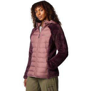 Columbia Veste à capuche Powder Lite II Sherpa Hybrid violet femme - L