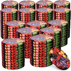 Kadax - Lot de 200 couvercles de bocaux en métal sécurisés avec six filetages, fermeture à visser pour mariner, conserver des fruits, ø 82 mm