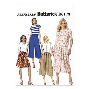 Butterick Motif 6178 Clavier Format A5 6/8/10/12/14 Patrons de Jupe-Short
