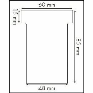 Image de Exacompta Etui de 100 fiches en T n°2 (60 x 85 mm)