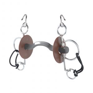 Pelham pour cheval court avec passage de langue, doux Beris Konnex 130 mm