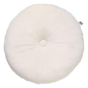 Dutch Decor Coussin rond Blanche en velours