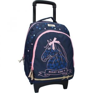 Sac à dos à roulettes - Milky Kiss - Cheval We are One - Blanc - Enfant - Mixte