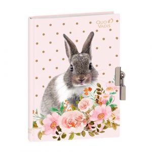 Quo Vadis Journal intime - Mes potes &agrave; pattes mignons - Multicolore - 12x17 cm - Papier Clairefontaine blanc - Fabrication fran&ccedil;aise