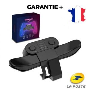 Dax Fixation Dorsale de Commandes - Strike Pack - PS4 - Blanc - Branchez et jouez - Mappage 10 touches