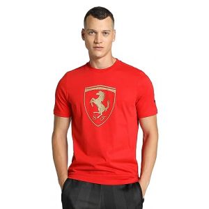 Image de Puma Pour homme. T-shirt Scuderia Ferrari Race Big Shield rouge