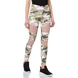 Urban classics Legging Femme Camouflage Tech Big 3XL rose camouflage