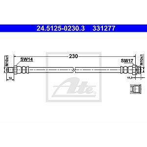 ATE Flexible de frein BMW Série 1 (00324.5125-0230.3)